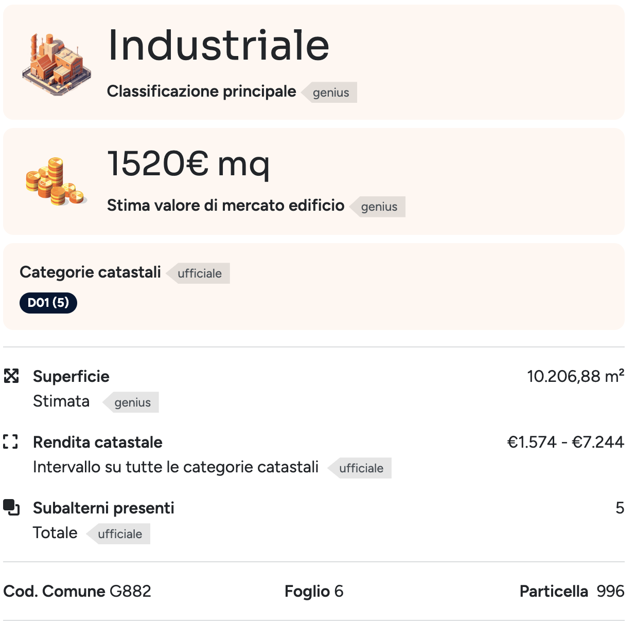 Edificio industriale lucca